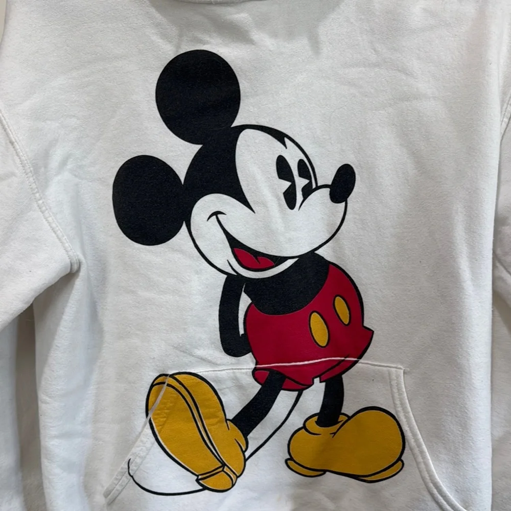 Disney White Hoodie with Mickey Mouse Design / H3 - Picture 3 of 3